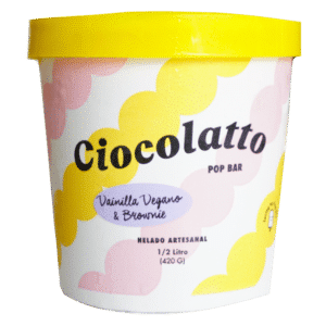 Helado Vegano de Vainilla y Brownie de Ciocolatto 420g