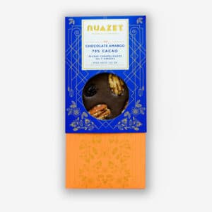 Chocolate 70% con Pecans, Cerezas y Sal Marina - Nuazet