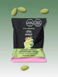 Almendras Con Matcha Cubiertas En Chocolate Blanco 30gr Matchacha