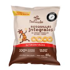 Rosquillas Integrales arroz Chia Linaza 75gr Naturela